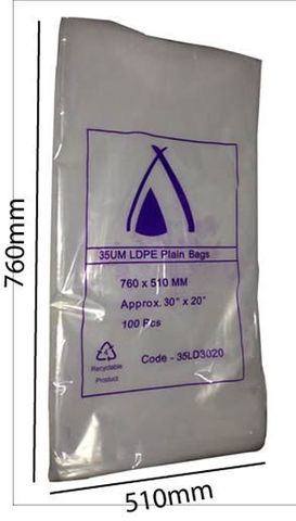 Polybag Plain 760X510X35Um /500