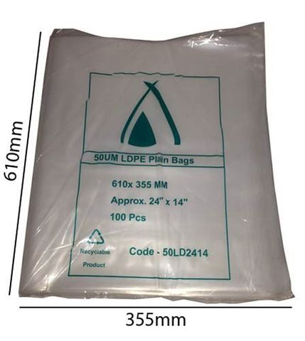 Polybag Plain 610 X 355 X50Um/ 1000