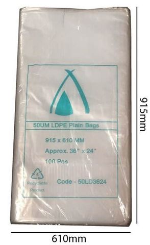 Polybag Plain 915X610X50Um / 300