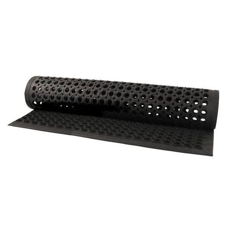 Trenton Rubber Kitchen Mat 1550 X 930Mm Black