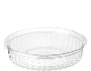 Food Bowl Hingled Flat Lid P.E.T 568Ml /150