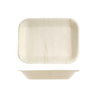 Rect Bowl-Bio Wood 220X170Mm / 10 Pcs