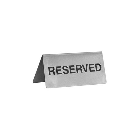 Reserved Sign A Frame Stainless Steel 100X43Mm