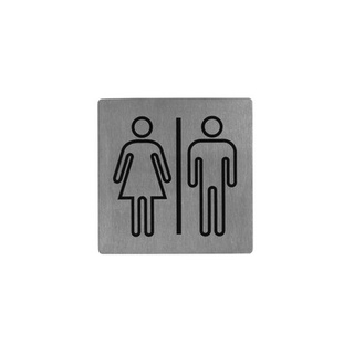 Wall Sign 18/10 Size 130X130Mm Rest Rooms