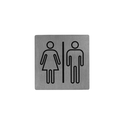 Wall Sign 18/10 Size 130X130Mm Rest Rooms
