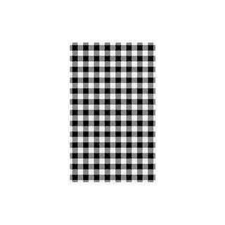 Gingham Greaseproof Paper 190X310Mm Blk / Pk200