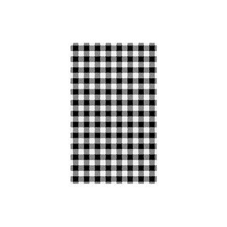 Gingham Greaseproof Paper 190X310Mm Blk / Pk200