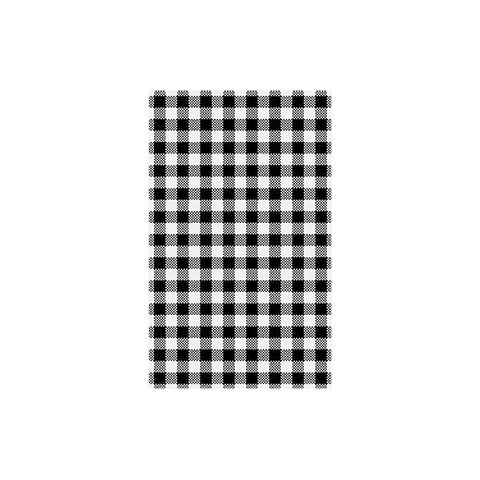 Gingham Greaseproof Paper 190X310Mm Blk / Pk200