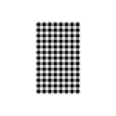 Gingham Greaseproof Paper 190X310Mm Blk / Pk200
