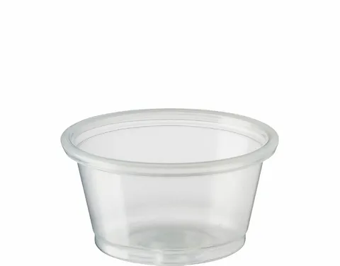 Plastic Cup 3/4Oz Natural Squat / 250 (20)