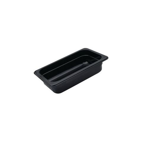 Trenton Polycarb Gastronorm Pan Black 1/3 65Mm