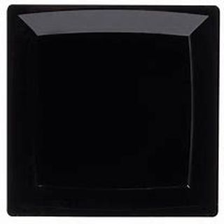 Plastic Square Platter Black (30)