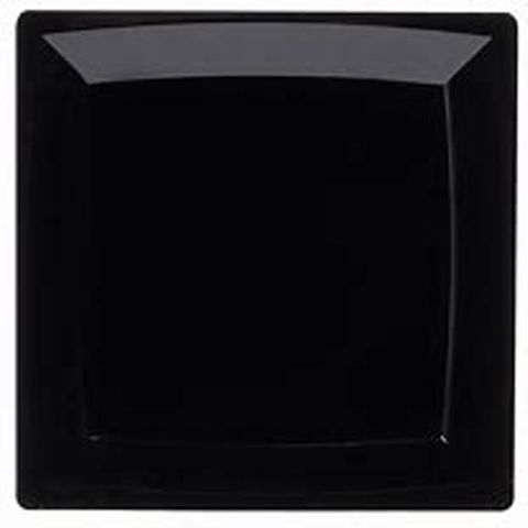 Plastic Square Platter Black (30)