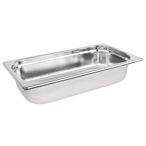 Vogue Stainless Steel 1/3 Gastronorm Tray 65Mm