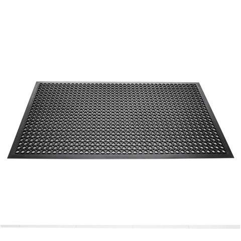 Jantex Rubber Anti Fatigue Mat Black 0.9 X 1.5 M