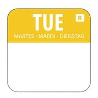 Label Removable Colour Coded 24Mm Tuesday /1000