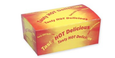 Snack Box Medium 'Tasty Hot Delicious'