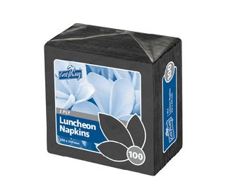 2Ply Lunch Napkin Black / 100