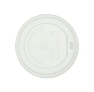 Lid-White Button 8/12/16Oz Slv