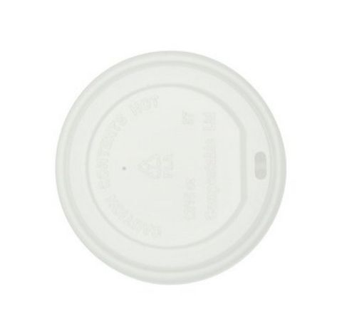 Lid-White Button 8/12/16Oz Slv