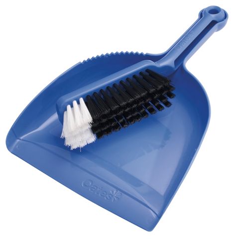 Oates Dustpan & Brush Set Blue