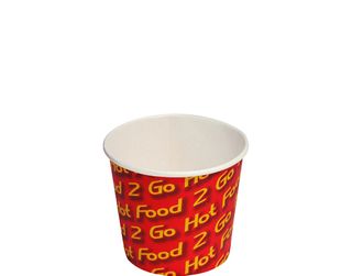 Chip Cup 225G Printed Hot Food 2 Go Sleeved /1000