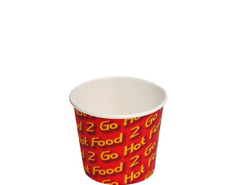 Chip Cup 225G Printed Hot Food 2 Go Sleeved /1000