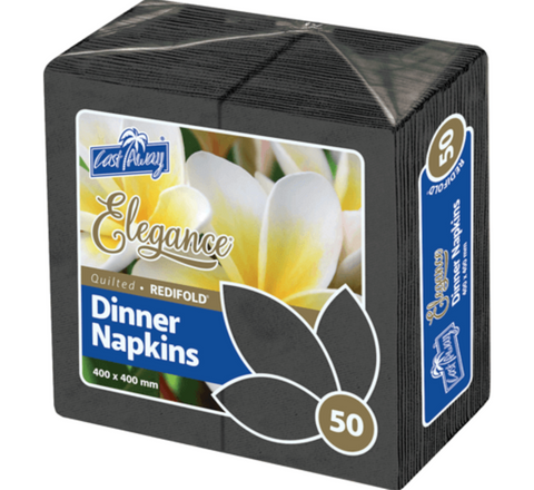 MPM Elegance RediFold Napkin Black / 500