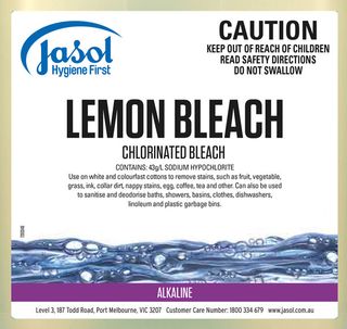 Jasol Lemon Bleach 20Lt