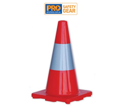 Orange Traffic Cone 450Mm With Reflective Strip