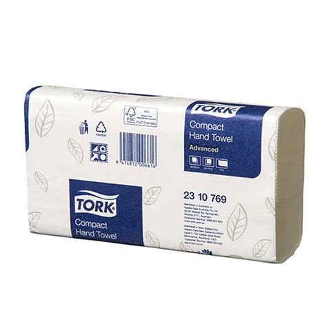 Tork Compact Hand Towel Advanced 1Ply 2160Sh / Ctn