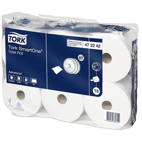 Tork Smartone Toilet Roll T8 / Ctn 6