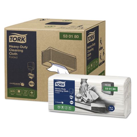 Tork H/Duty Cleaning Cloth 70Sh White / 410.5 X 35.5 Cm White Cloth