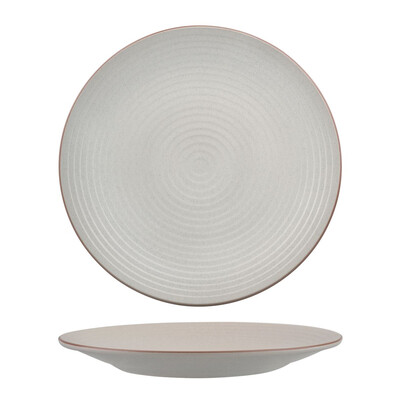 Zuma Mineral Round Coupe Ribbed Plate 310mm