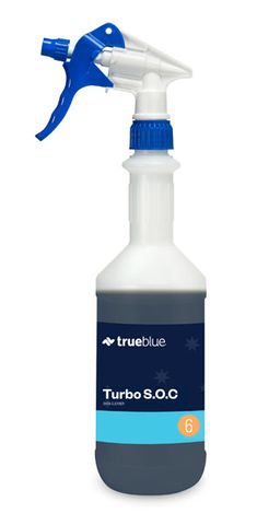 True Blue Turbo Soc Printed Bottle 750Ml