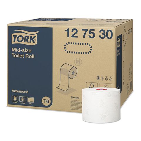 Tork Advanced Toilet Compact T6 100M 27Rolls / Ctn