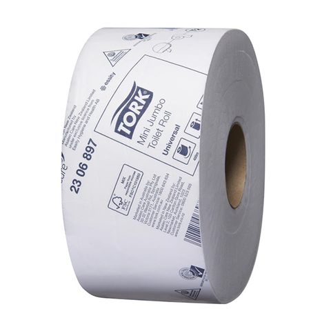 Tork Universal Toilet Paper 2Ply Mini Jumbo/Ctn 12