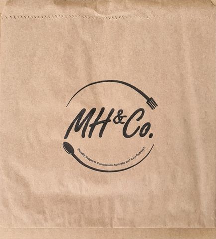 Mh & Co Printed Paper Bag Brown No.4 /500