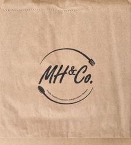 Mh & Co Printed Paper Bag Brown No.2 Sq /500