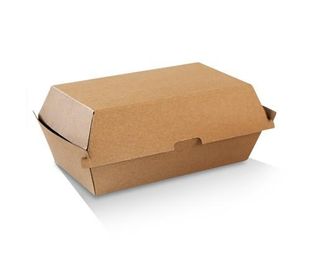 Takeaway Clamshell Snack Box Regular Kraft 176X91X85Mm /200