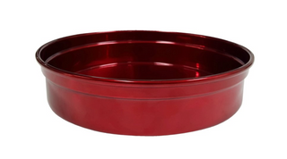 Chef Inox Bar Tray Aluminium Round Red 330 X 50mm