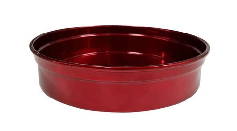 Chef Inox Bar Tray Aluminium Round Red 330 X 50mm