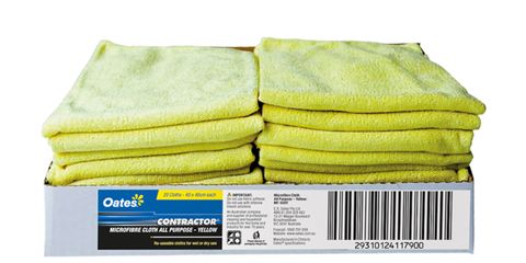 Oates Microfibre Cloth 40X40 Yellow