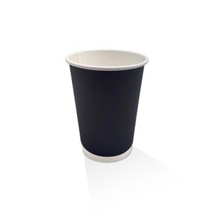 BDW12 12Oz Double Wall Black Cup