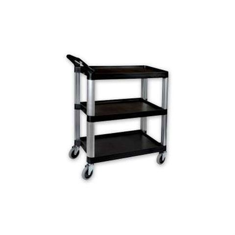 Sunnex Utility Trolley 3 Shelf Black 800X380X880Mm