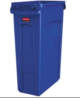 Rubbermaid Vented Slim Jim 61L Blue