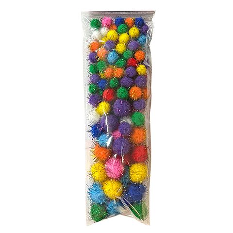 Pom Poms Glitter /100