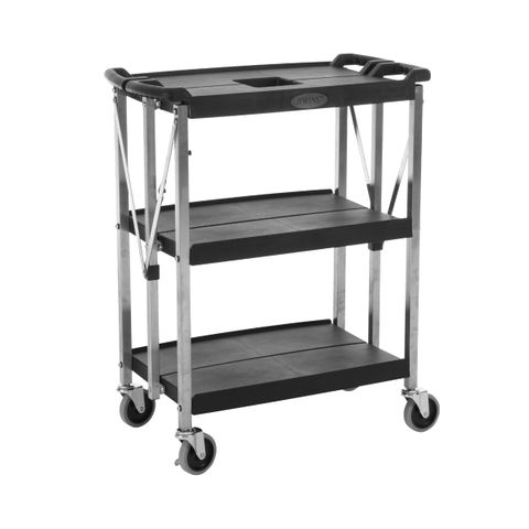 Jiwins Folding Cart Small Black 420X740X900Mm