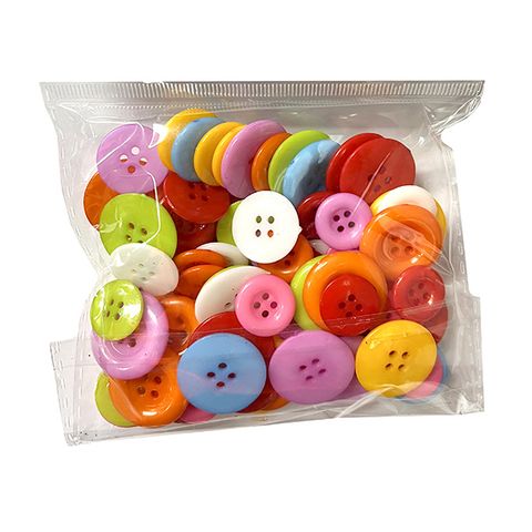 Buttons Assorted Colour 90Pk