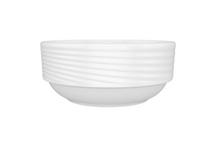 Diamond White Stackable Round Bowl White 120mm 350ml BNC12JO